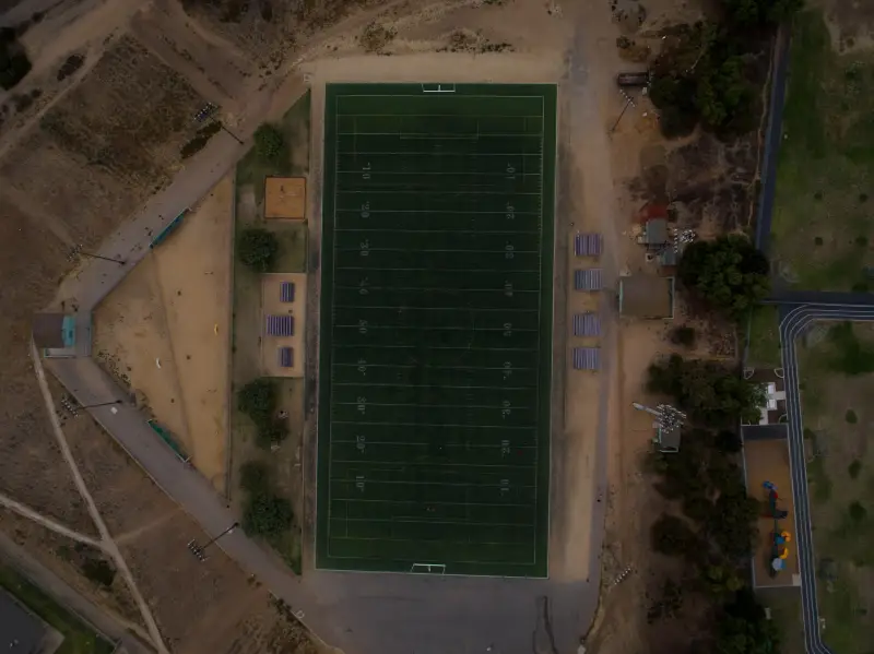 Top View of Football Field